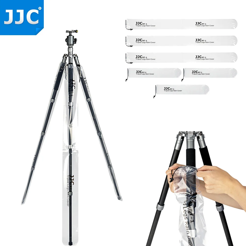 Camera Rain Cover Waterproof Tripod Leg Rain Covers Raincoat Tripod Equipment Monopod Protective Case Rainproof Accessories Drawstring Closure