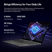 Ordinateur portable F15S 15,6 pouces, processeur Intel Celeron, UHD 500 GPU, ordinateur avec Windows 10
