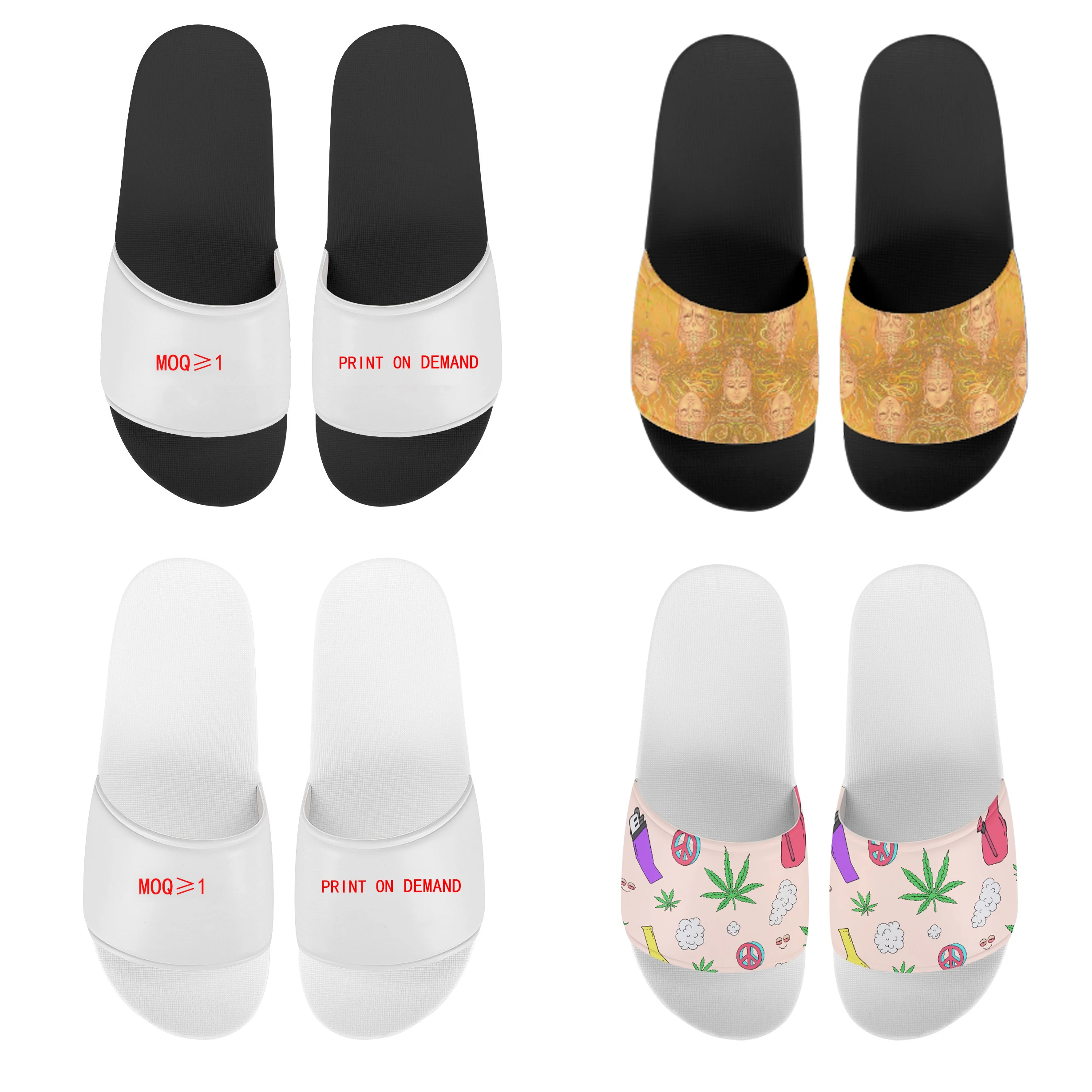 

Custom Made Sublimation Print Fashion Men Women Slippers Saddles Slides