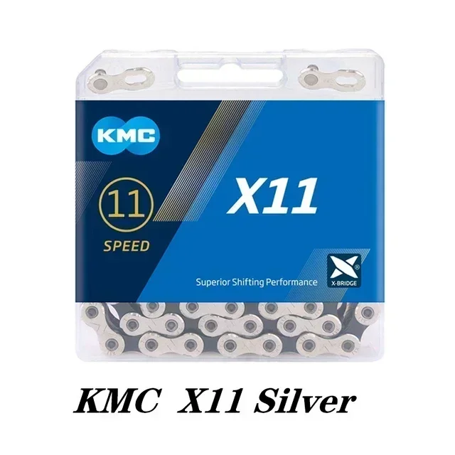 Bicycle Chain KMC X8 X9 X10 X11 X12 Road/MTB 8v 9v 10v 11v 12v 118L 126L with Quick-Link for SHIMANO SRAM