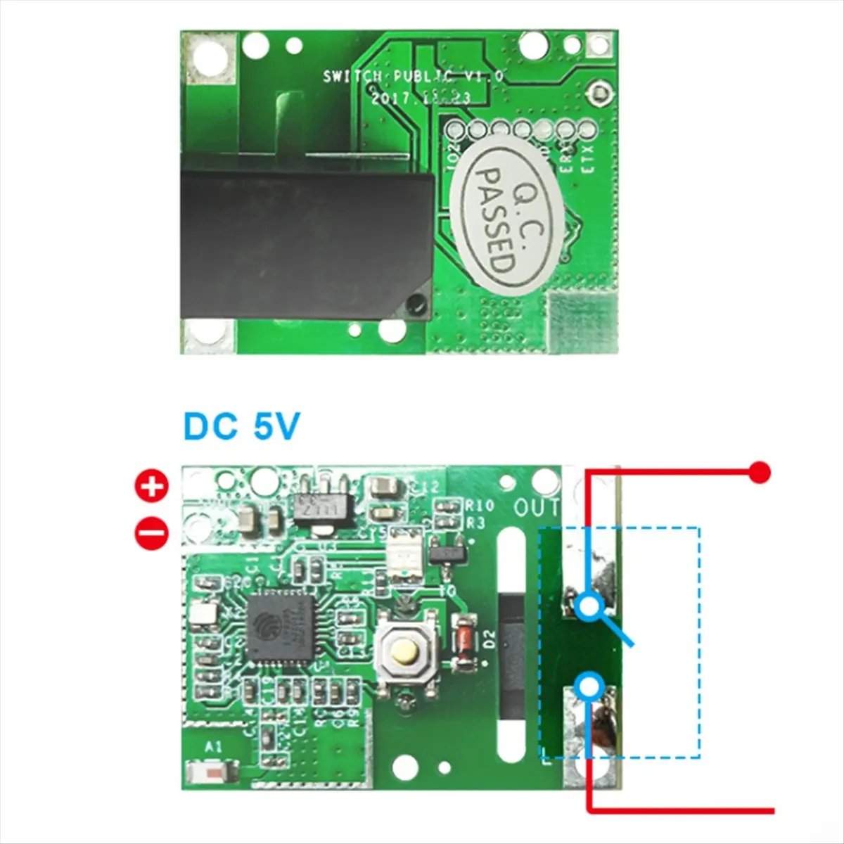 (A03R) SONOFF RE5V1C 릴레이 모듈 5V WiFi DIY 스위치 건식 접점 출력 EWelink Alexa Google Assistant IFTTT와 호환