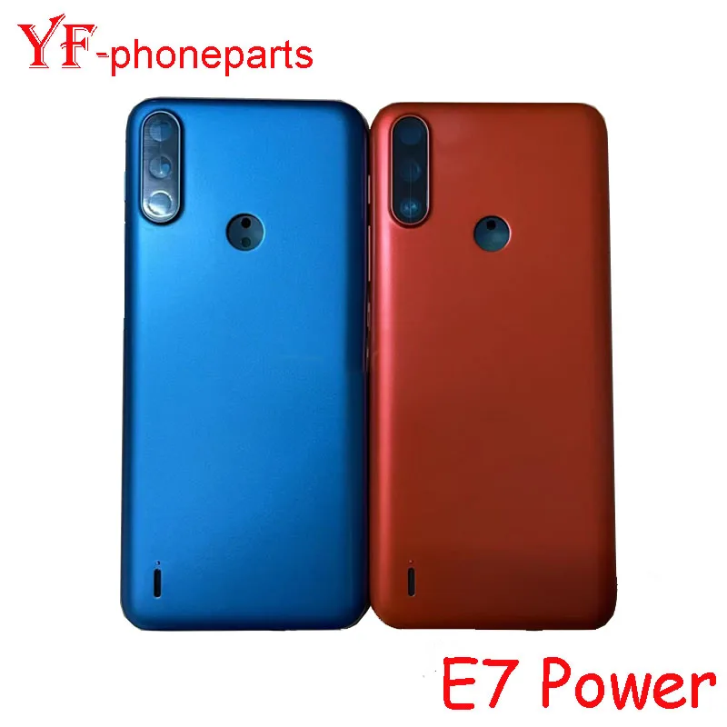 모토로라 모토 E7 파워 E7i 파워 E7 플러스 후면 배터리 커버, 렌즈 케이스 수리 부품, AAAA 품질