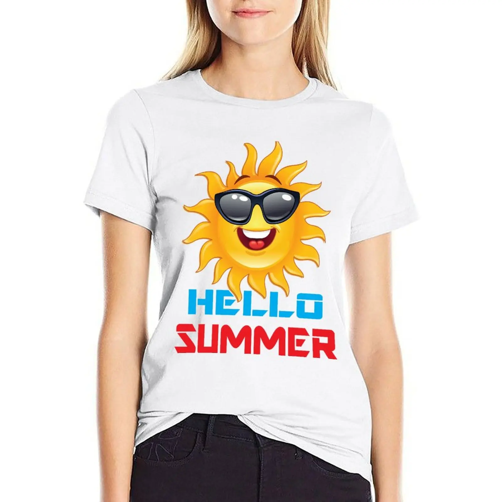 

hello summer T-shirt cute clothes tops tops for Women