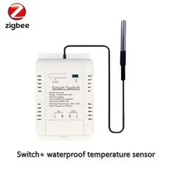 Smart Zigbee Switch with Built - in Temperature & Humidity Sensor, 16A 3000W Thermostat and Data Monitoring - Temperature Switch