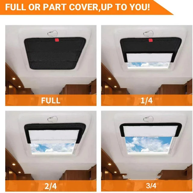 RV Skylight Sunshade Foldable 5