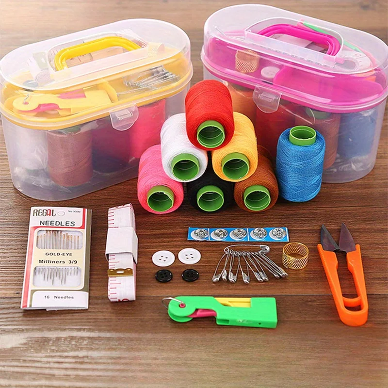 Needle and Thread Box Household Needle and Thread Bag Set Repair Hand Sewing Multi functional Portable