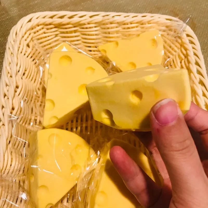 Sticky Cheese Slow Rebound Kneading Fidget Toy Squid Slowly Rising