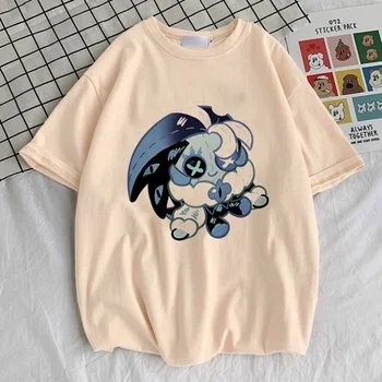 Shadow Milk Cookie Top Tees Teen Punk Streetwear Vintage Hip Hop Tshirt Breathable Digital Kawaii Psychedelic Graphic 2000s 1