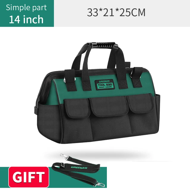 Greener Multi-Functional Electrician Tool Bag 1680D Oxford Cloth Multi-Pocket Waterproof Anti-Fall Storage Multi Hand Tools tool tote bag Tool Storage Items