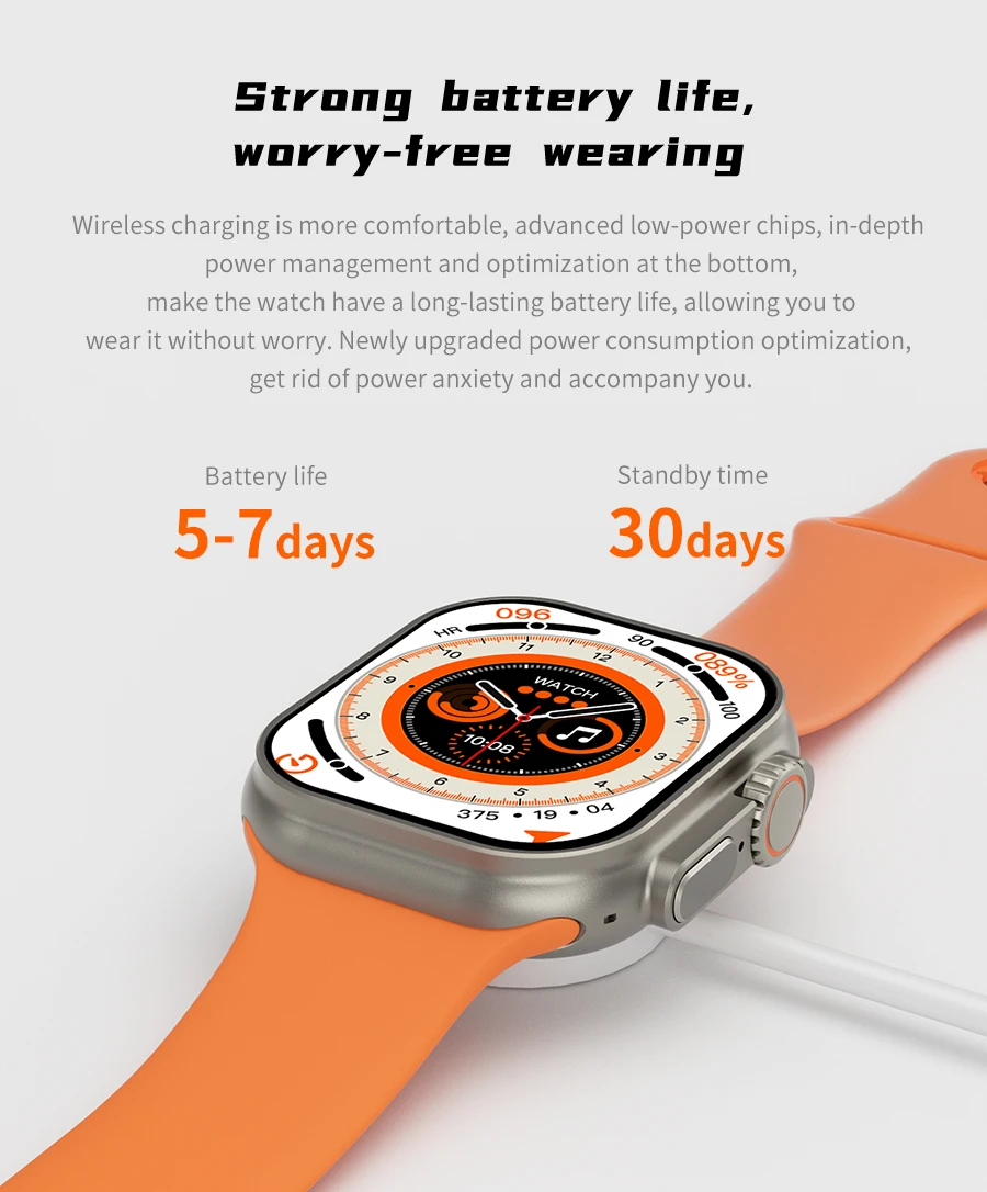 2023 nuevo Hk8 Pro Max Ultra Smart Watch Men Series 8 49mm 2,12 pulgadas  High Refresh Rtae pantalla Nfc Iwo Smartwatch mujeres + caja
