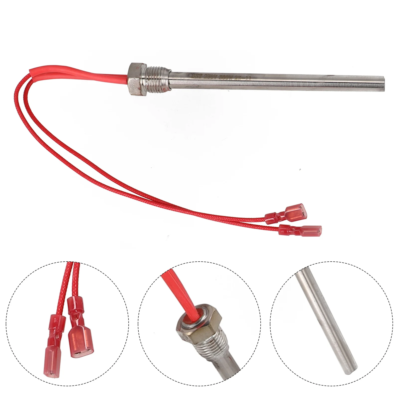 

Replacement Hot Rod Ignitor Kit For Pellet Grills 10*150mm 230v 300w Heating Rod Glow Ignitor Provides Ignition Heaters Tools