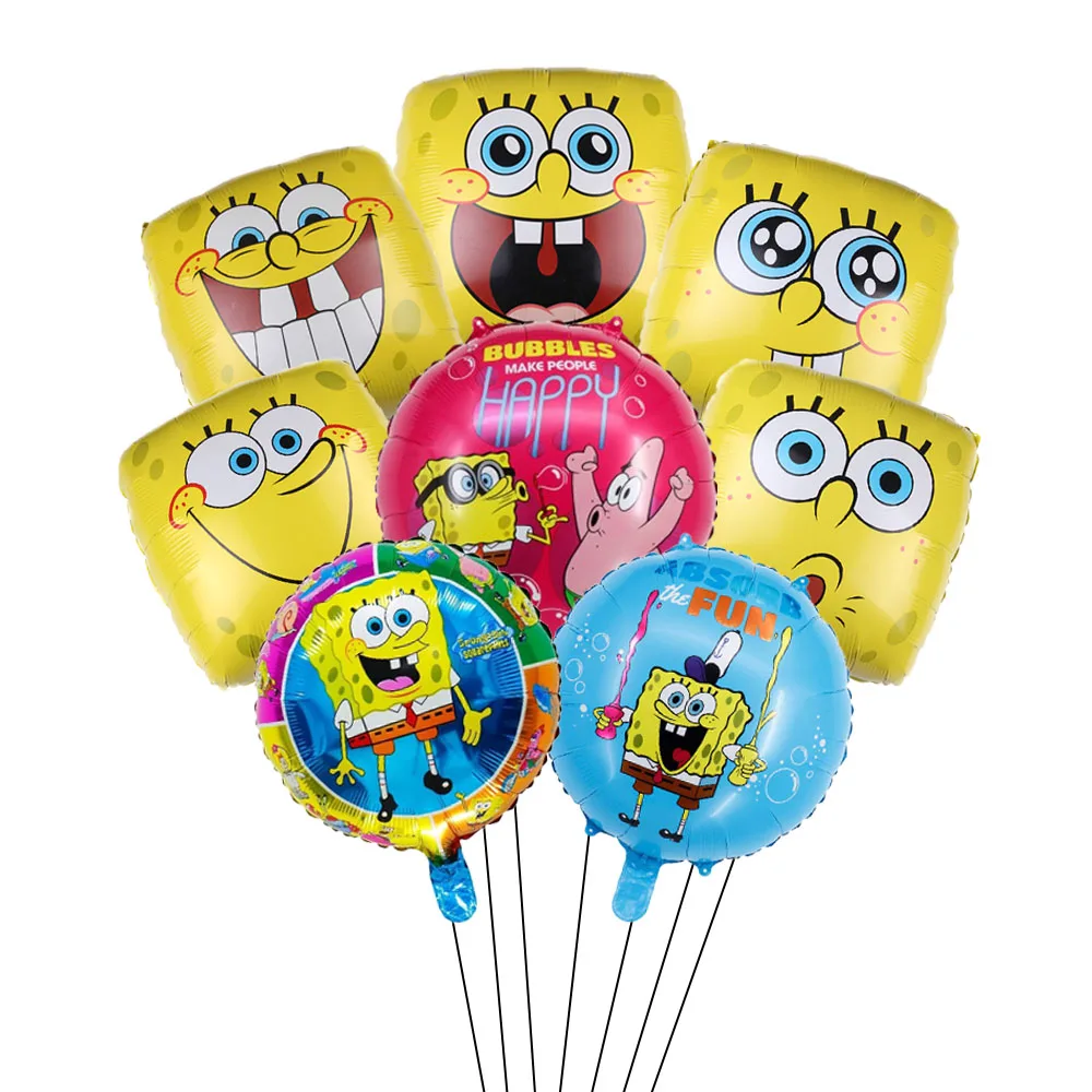Süßes SpongeBob Patrick Star Cartoon Ballon Set Geburtstagsfeier Folienballons Junge Mädchen Babyparty Partyzubehör Geschenke – Detail 5