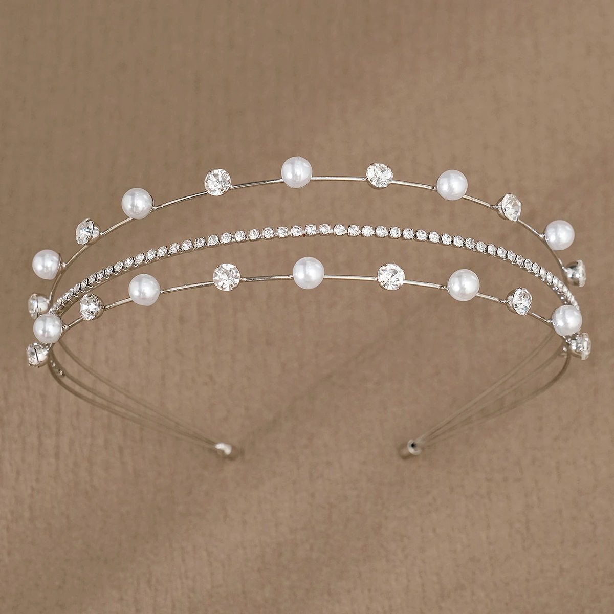 Rhinestone Star Headband for Women Party Hairband Multilayer Pearl rhinestone Hair Hoop Bezel Girls Hair Accessories