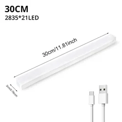 Motion Sensor Rechargeable LED Night Light for Cabinet and Staircase (30cm - 21LED)