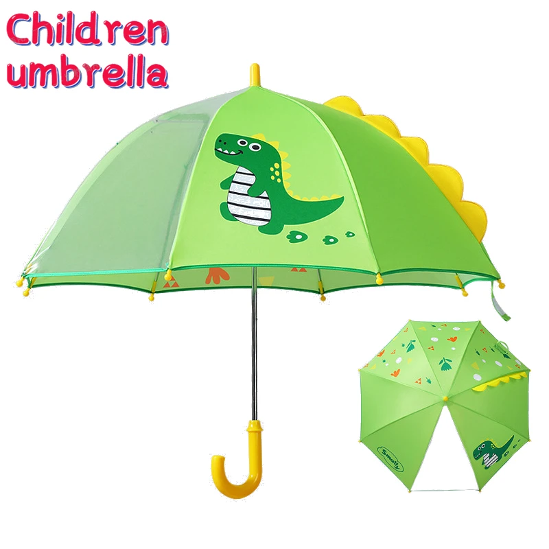 Paraguas largo transparente para niños y niñas, sombrilla dinosaurio de dibujos sombrilla de envío gratis, gran oferta, 2022| | - AliExpress