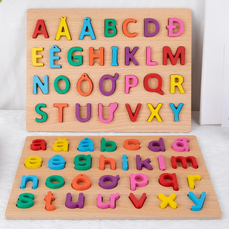 

Supply Of Wooden Upper And Lower Case Vietnamese Letters Learning Cognitive Matching Jigsaw Puzzle For Early Childh