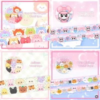 KPOP Korean Ins Cute Animals Washi Tape Hand Account Decorative Tape Collage Planner DIY School Stationary Stickers 1