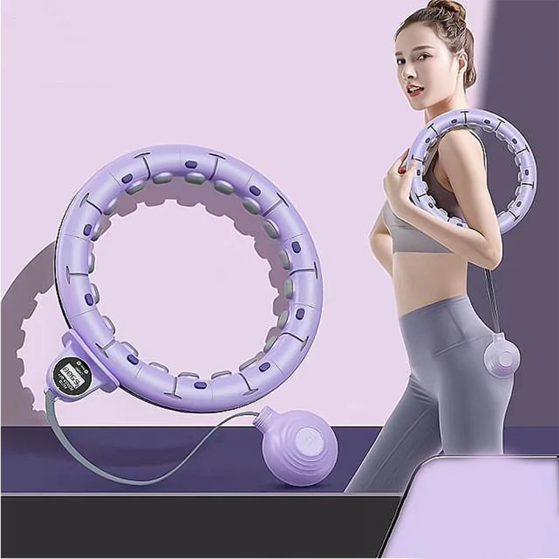 Weighted Adjustable Hula Adults Weight Loss Plus Size for Adults Smart Exercise Circle Detachable Knots