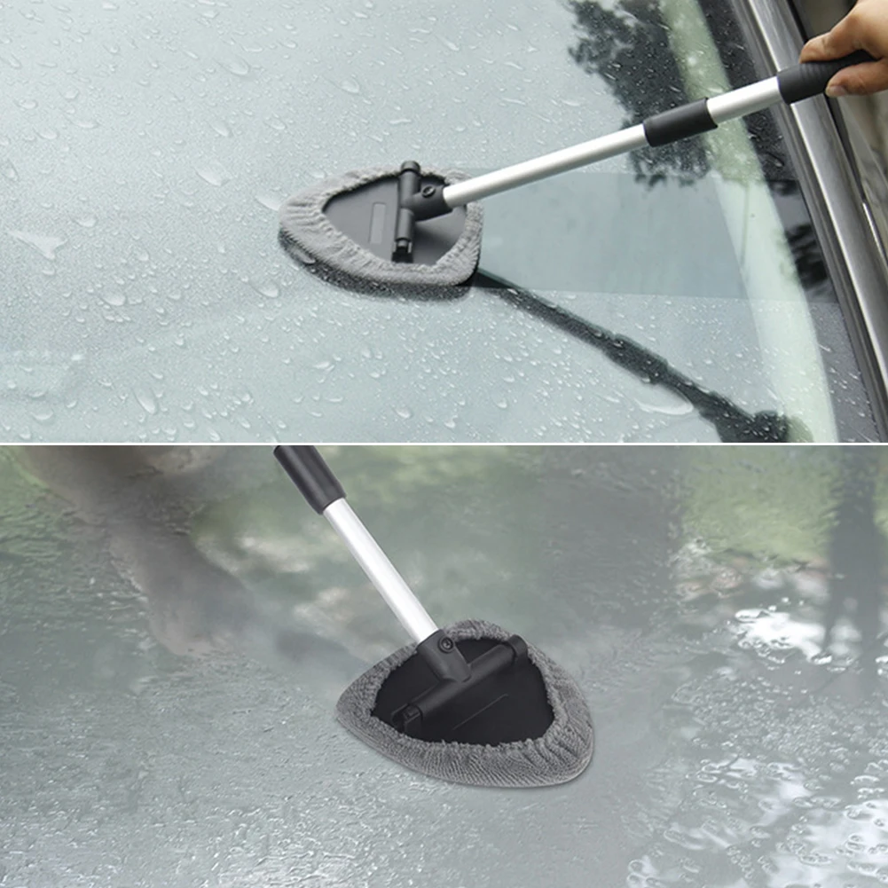 

Car Windshield Cleaner Brush Auto Window Glass Washer Wiper Telescopic Handle Soft Towel Brush Anti-fog Car Care Cleaning Tool