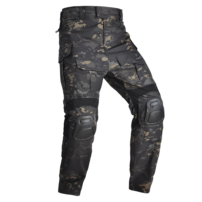

HAN WILD G3 Combat Pants with Knee Pads Airsoft Tactical Trousers MultiCam Hunting Trekking Hiking Camouflage Military Elastic