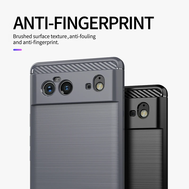 Carbon Fiber Shockproof Silicone Case