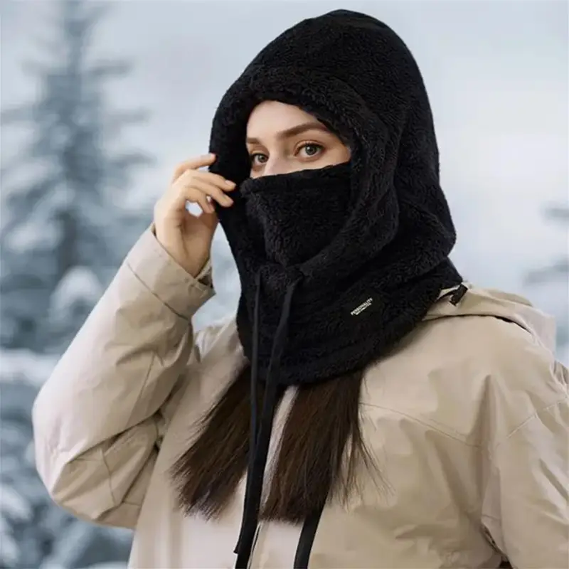Winter Warm Balaclava Thermal Windproof Hood Motocycle Face Cover Polar Fleece Adjustable Cycling Neck Moto Full Mask Outdoor - Image 11