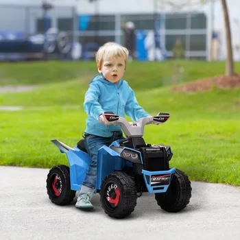 HOMCOM Electric Quad Bike, 6V Kids Ride-On ATV, for Ages 18-36 Months