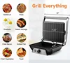 SUSTEAS Sandwich Maker Multi-Purpose Electric Indoor Grill, Non-Stick Panini Press with Grease Tray, 180-Degree Sandwich Maker 3