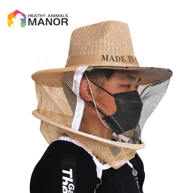 Méhész Védő Kalap Anti -Méh Szövet Nejlon Nettó Fonal Méhészet Sapka Cowboy Kényelmes Formatervezés - Image 5
