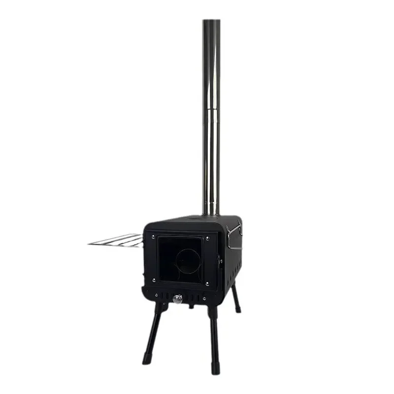 Outdoor Camping Cooking Stove Portable Hornillo Wood-burning Stove Camping Tent Fogao Cooker tool 2