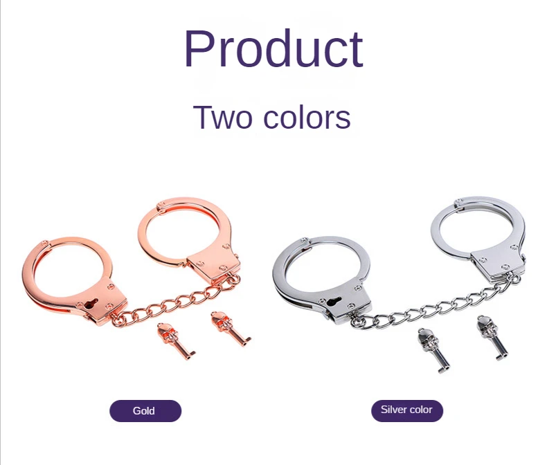 Kajdanki rose gold z kluczykami czaszki dla dorosłych_voghion.com