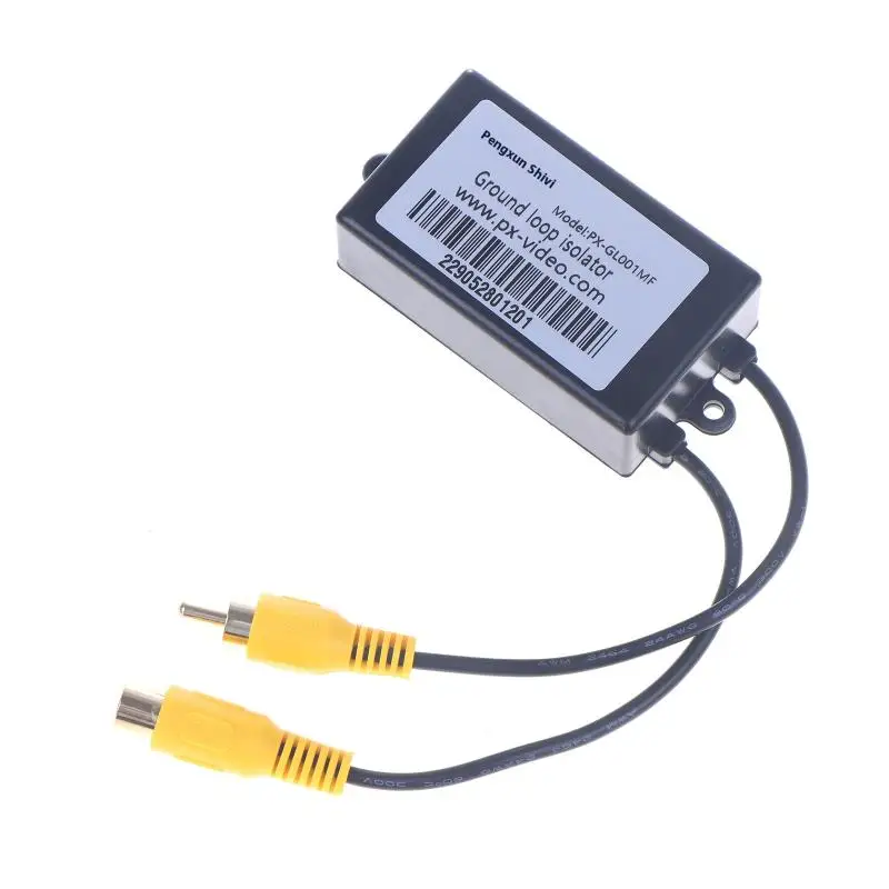 Plastic RCA Video Isolator Monitoring Video Interference AV Video Filter Eliminates Strong Current Horizontal Grain Snowflake