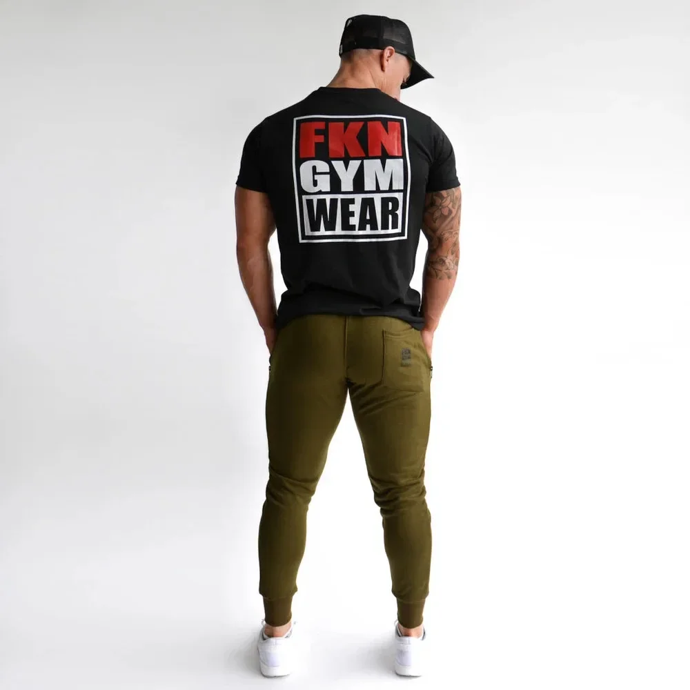 Men's Casual Fitness Sportswear New Fall Winter Elastic Slimming Smoothing Sweatpants High Elasticity Slimming Design