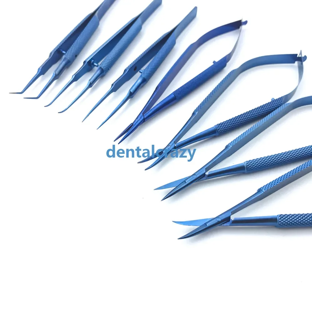 Titanium ophthalmic microsurgical instruments scissors Needle holders tweezers 12.5CM surgical tool ophthalmic tool surgical instruments cornea scissors capsulorhexis forceps ophthalmic calipers needle holder scissors