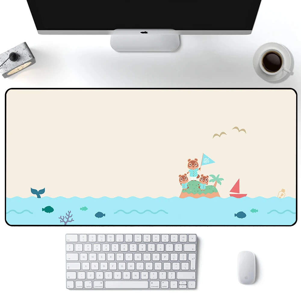 Animal Crossing New Horizons Mouse Pad Large Gaming Mousepad Pc Gamer Computer Mouse Mat Tastiera Mat Desk Pad Laptop Mausepad