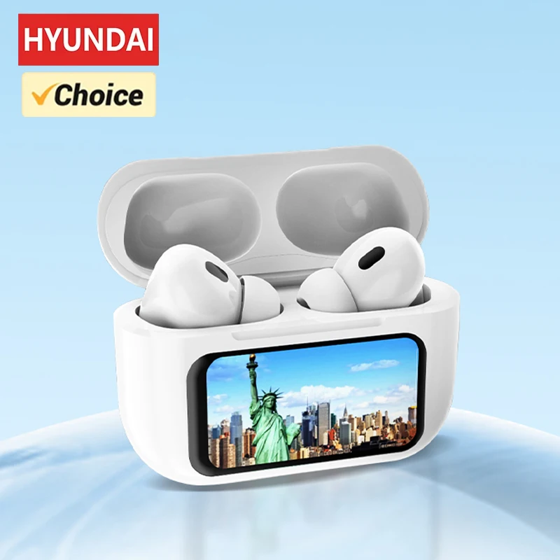 Choice HYUNDAI HY-Y11 Bluetooth Earphones LED Screen Wireless Noise Reduction Headphones HD Call Sports Headphones Iconic Brand Pro4