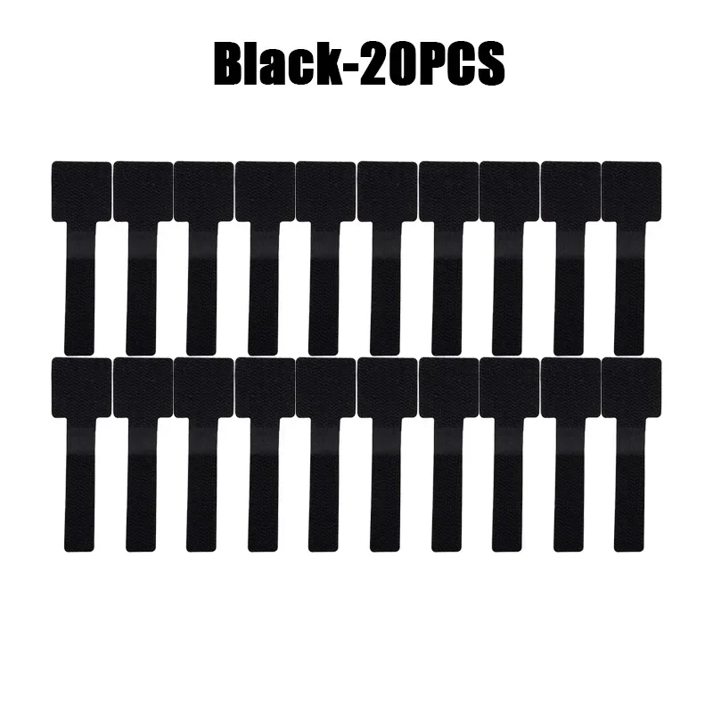 Reusable Velcro Cable Ties and Cord Organizer with Self-Adhesive Holder