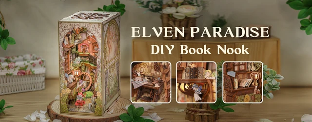 Elven Paradise DIY Book Nook Kit - Hivkef