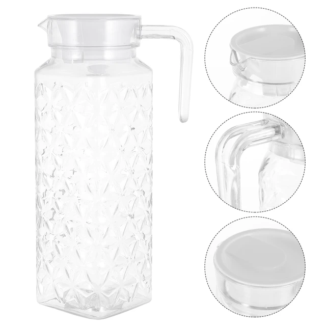 Juice Pitcher With Lids For Fridge High Borosilicate Glass Pitchers For  Drinks Water Jugs With Spout And Handle Durable For - AliExpress