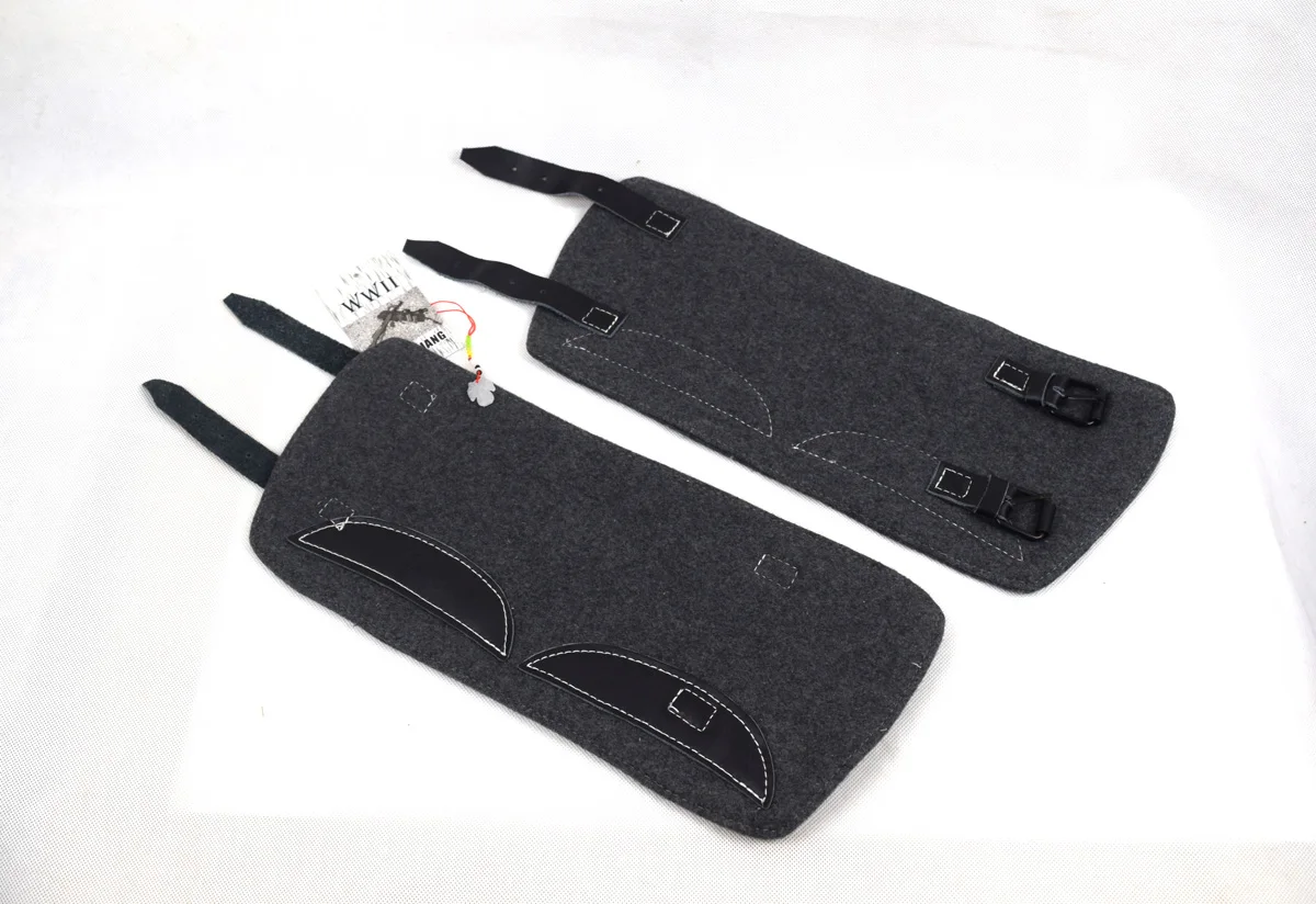 Riproduzione Wwii Leggings Tedeschi Puttee Ghette Airforce Luftwaffe Lw Blue Canvas