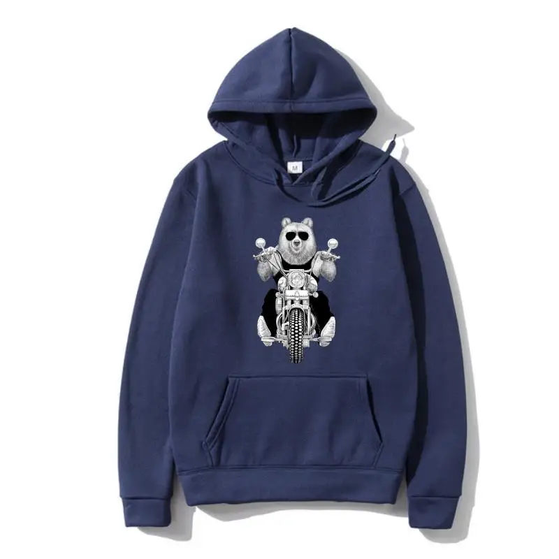 

new Men Autumn Pullover Carefree Bear Black and White Artsy Hoody Unisex Hoody Outerwear harajuku Drawstring