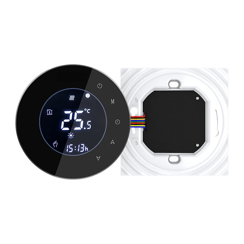 

Wireless Touch Screen Programmable Gas Boiler Thermostat for Room Floor Heating Temperature Controller Regulator