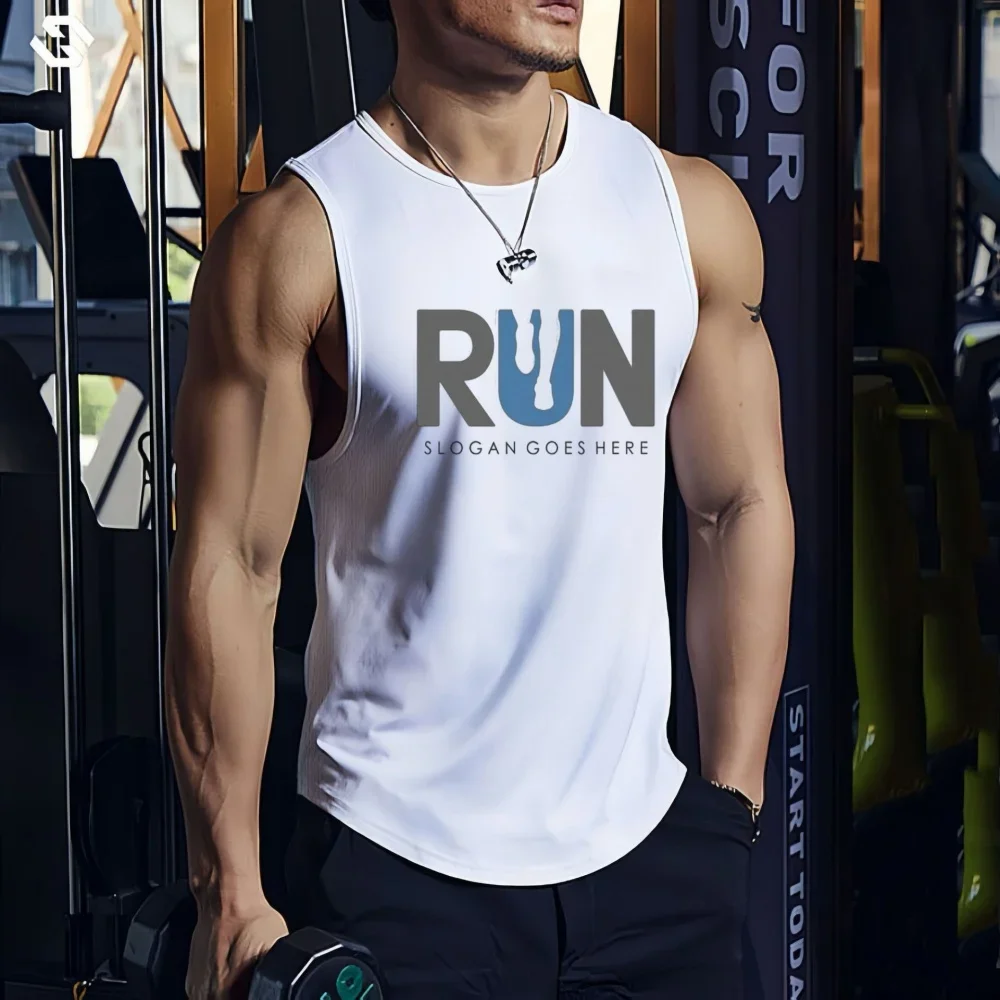 Men's Quick-Dry Sleeveless Sports Tank Top Sfb97f494672e455cb037db7d352d1e2fm