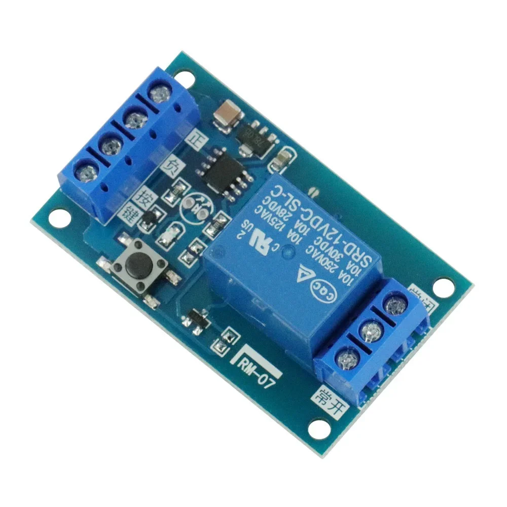 

1PCS 5V 12V Single Bond Button Bistable R elay Module Modified Car Start and Stop Self-Locking Switch One Key For arduino Board