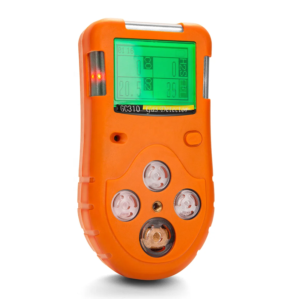 

Portable multi gas detector for CO H2S O2, CH4, 4 gas detector
