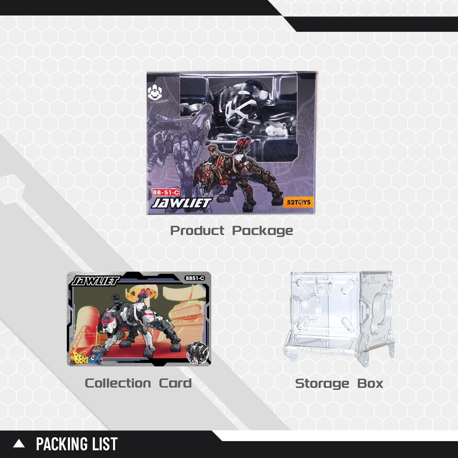 52TOYS Beastbox BB-51C JAWLIET Dog Deformation Toys Action Figure