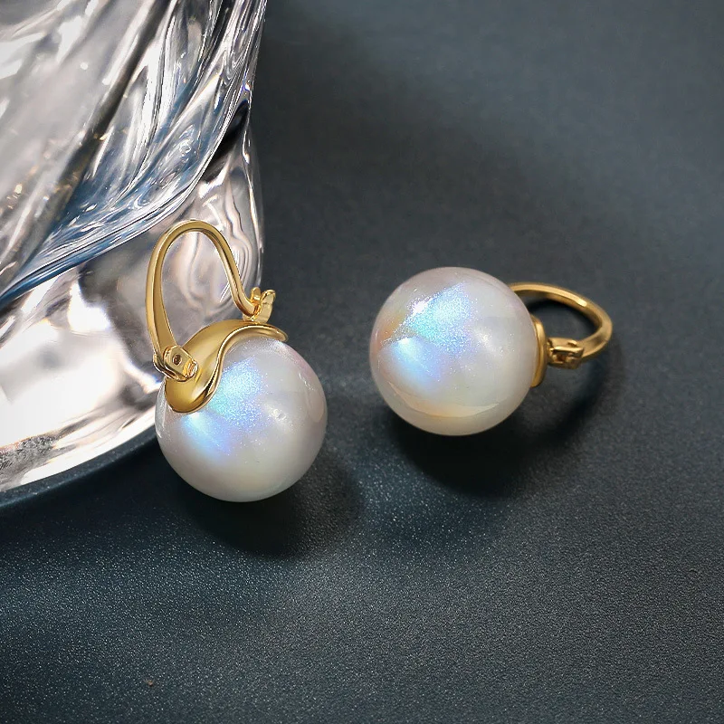 Shevalues Women Pearl Earring Lady Korean Style Elegant Crystal Earring Girls Small Ear Studs Jewelry Gifts New Ear Rings,stud earrings,pearl earrings
