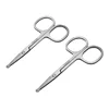 Multifunctional Stainless Steel Nose Hair Cut Round Head Small Scissors Manual Eyebrow Trimming Beard Scissors Beauty Tool 2