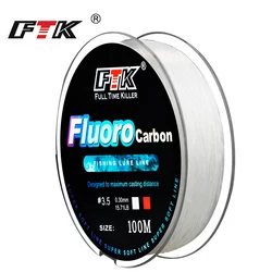 Enhanced Fluorocarbon Coating Fishing Line - Premium Carbon Fiber Monofilament - 8.0 - 0.50mm - 34.32LB (100m)