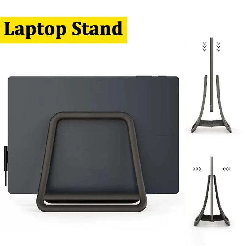 Sleek Vertical Non-Slip Laptop and Tablet Storage Stand